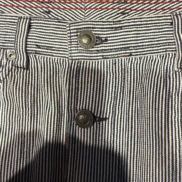 Patagonia Denim Blue and White Striped Pencil Skirt -Size 4 - Picture 2 of 6